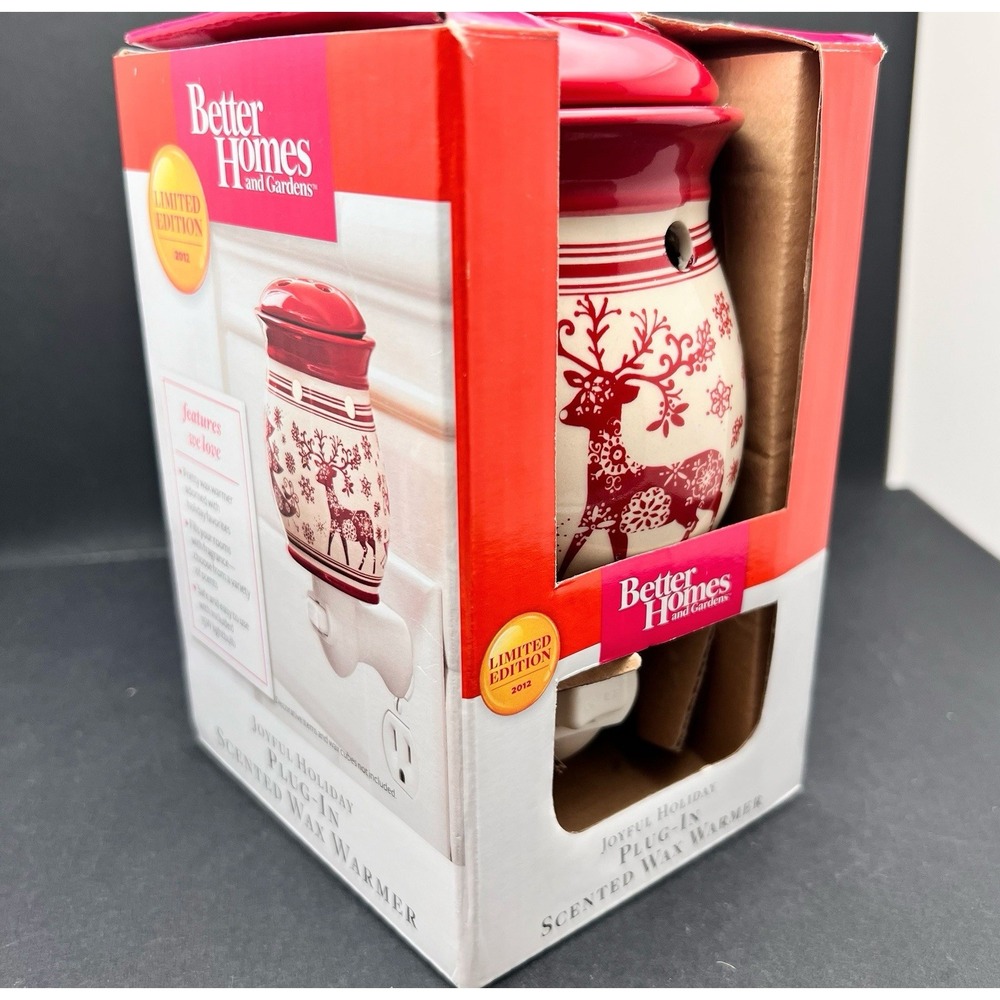 Better Homes Joyful Holiday Scented Wax Warmer Plug In Limited Edition 2012